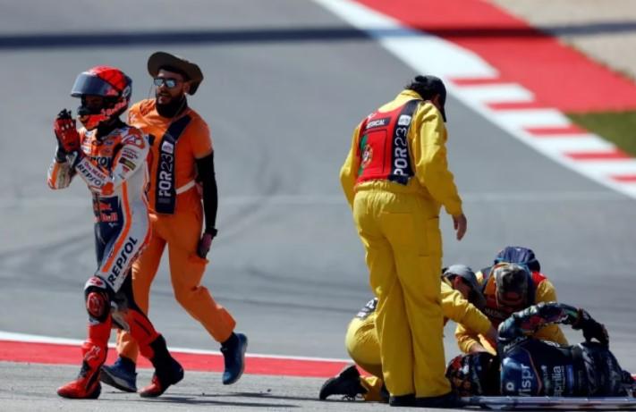 Dram Tico Accidente De Marc M Rquez En El Motogp Tendr A Una Fractura